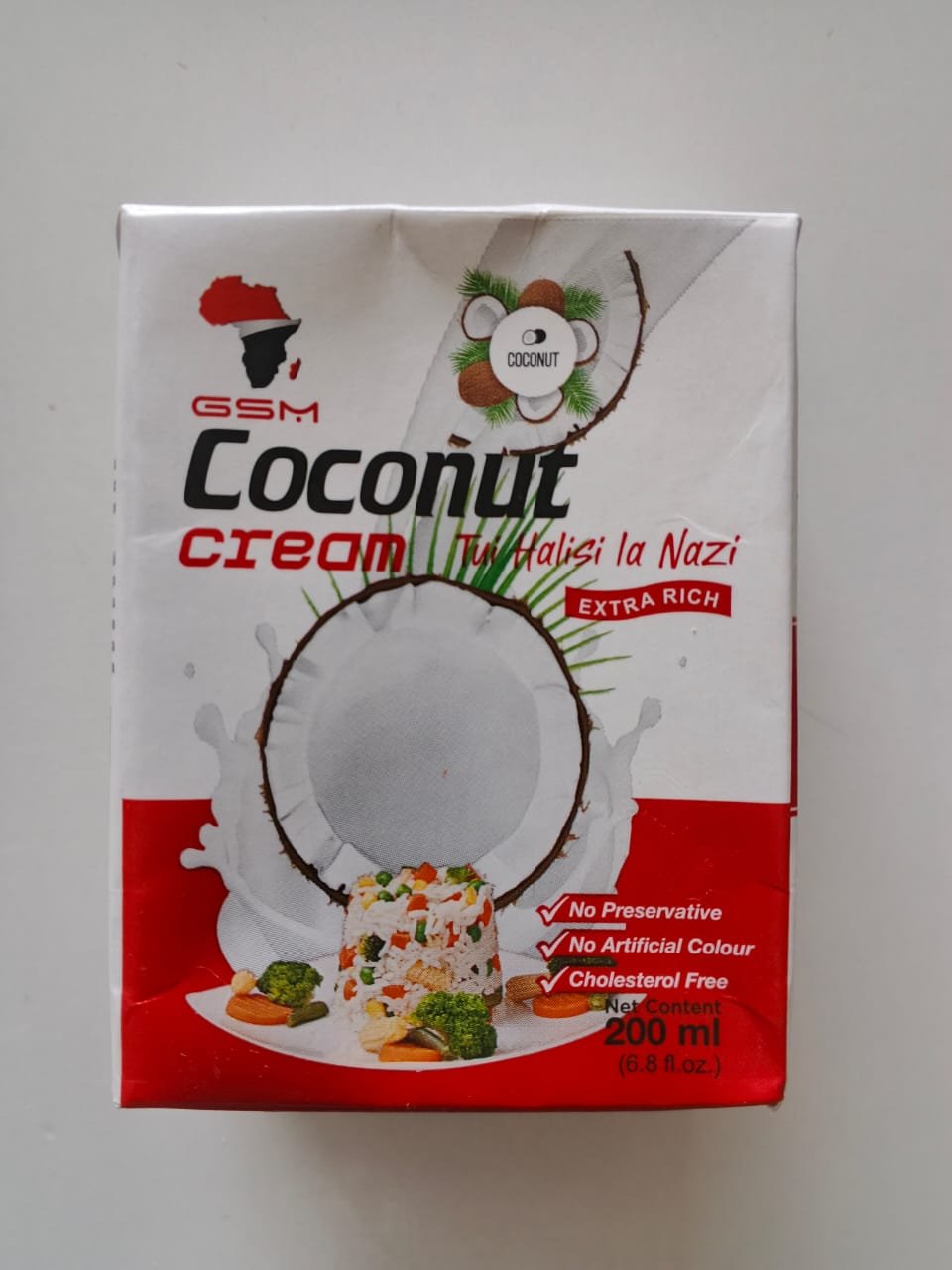 g.s.m coconut creem 200ml