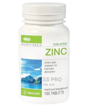 CHELATED ZINC 100 TABLETS/COMPRIMES