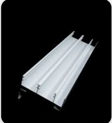 Jam White Aluminium Profile 8cm