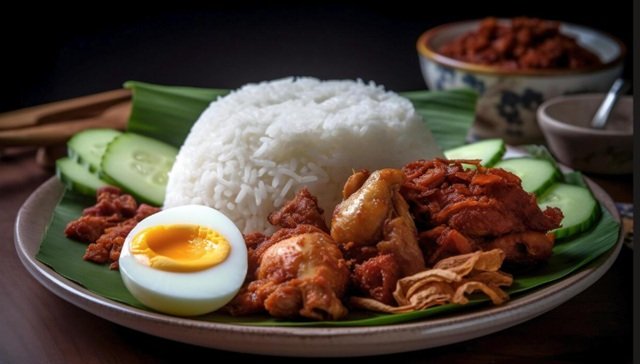 Wali na Kuku Roast